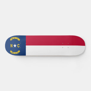 Skateboard Drapeau de l'État de Caroline du Nord