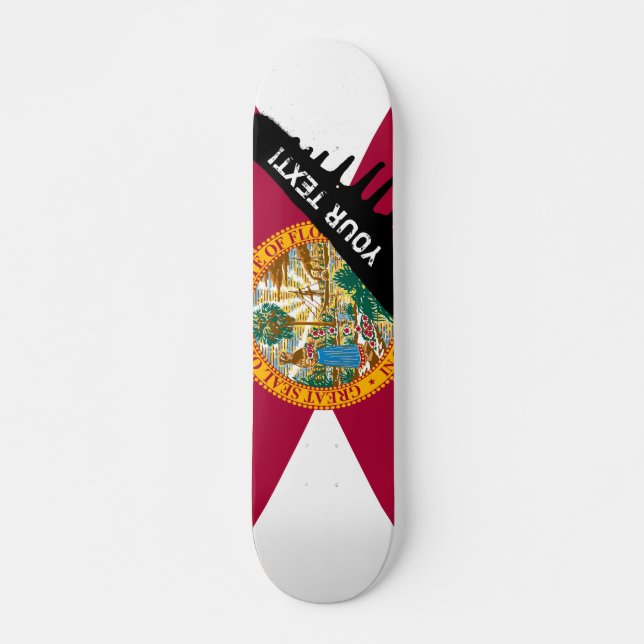 Skateboard Drapeau de l'État de Floride (Devant)