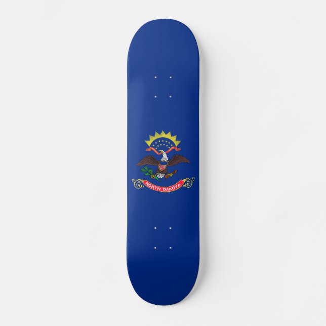 Skateboard Drapeau de l'État du Dakota du Nord (Recto)