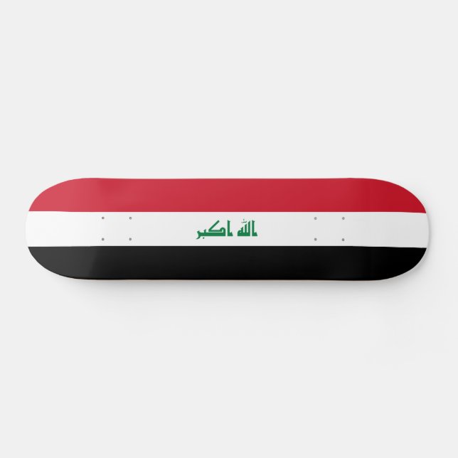 Skateboard Drapeau de l'Irak (Horz)
