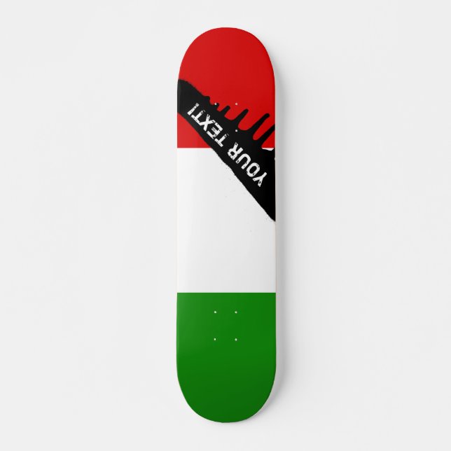 Skateboard Drapeau de l'Italie (Devant)