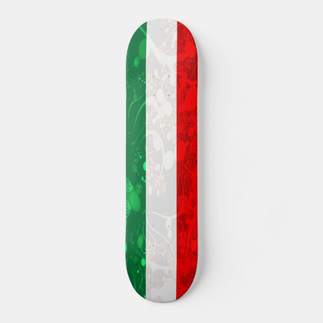 Skateboard Drapeau de l'Italie Abstraite (Recto)