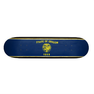 Skateboard Drapeau de l'Orégon