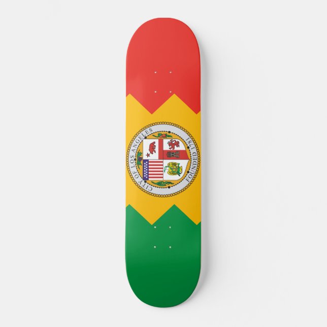 Skateboard Drapeau de Los Angeles (Californie, USA) (Recto)