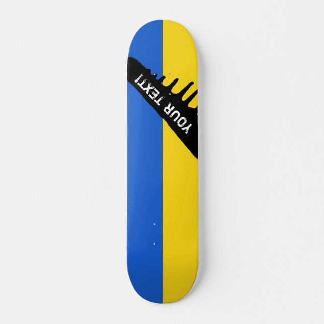 Skateboard Drapeau de l'Ukraine (Devant)