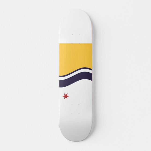 Skateboard Drapeau de South Bend, Indiana (Devant)