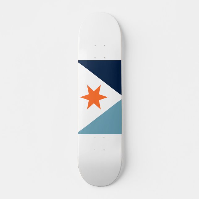 Skateboard Drapeau de Syracuse, New York (Devant)