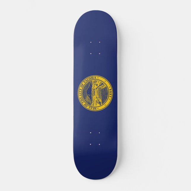 Skateboard Drapeau de Tacoma (Washington City) (Recto)