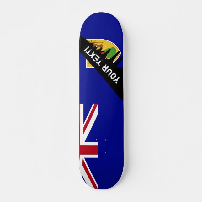 Skateboard Drapeau des îles Turques et Caïques (Devant)