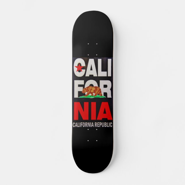 Skateboard Drapeau d'État de la République de Californie (Recto)