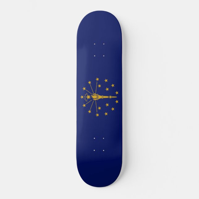 Skateboard Drapeau d'État de l'Indiana (Recto)