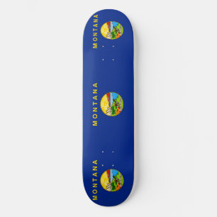 Skateboard Drapeau d'État du Montana