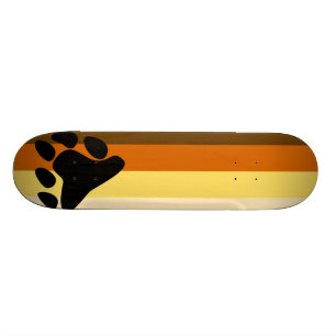 Skateboard Drapeau d'ours et de gay pride de la Communauté