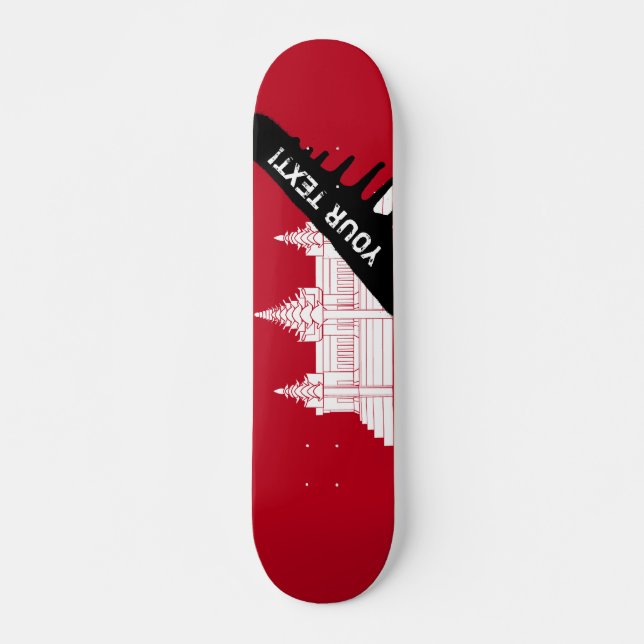 Skateboard Drapeau du Cambodge (Devant)