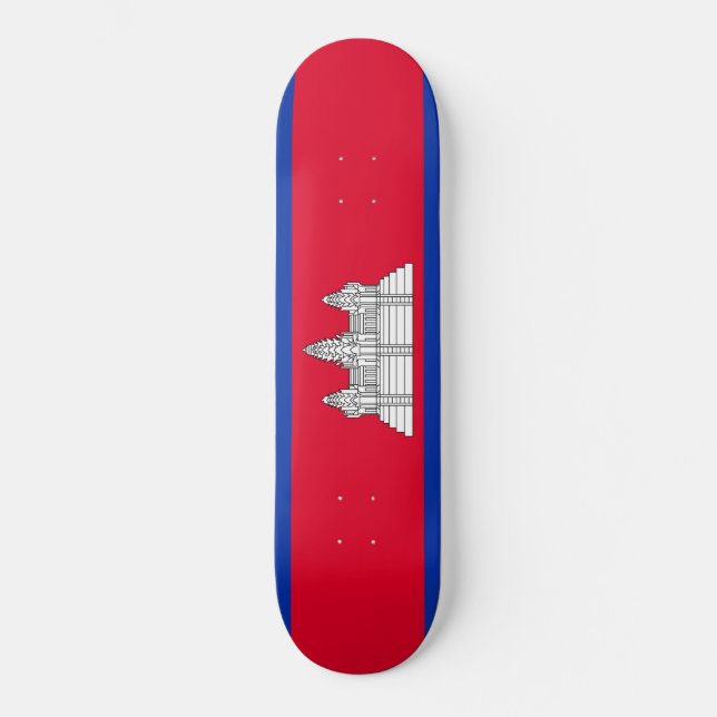 Skateboard Drapeau du Cambodge (Recto)