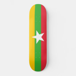Skateboard Drapeau du Myanmar (Birmanie)