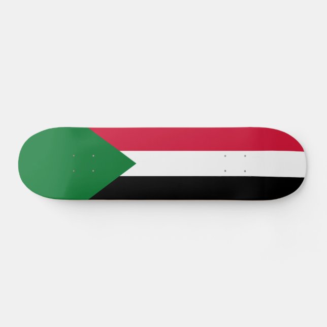 Skateboard Drapeau du Soudan (Horz)