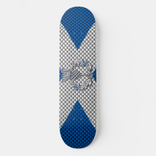 Skateboard Drapeau écossais en fibre de carbone