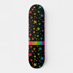 Skateboard Drapeau Gay pride étoilé Parties scintillant arc-e
