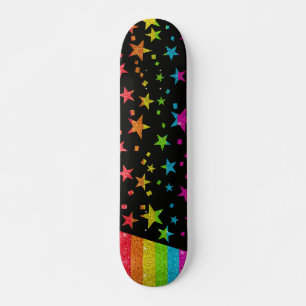 Skateboard Drapeau Gay pride étoilé Parties scintillant arc-e
