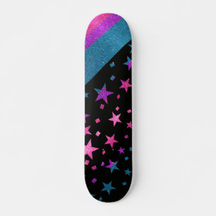 Skateboard Drapeau Gay pride étoilé Parties scintillant bisex
