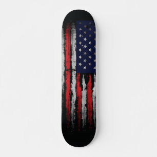 Skateboard Drapeau Grunge U.S.A
