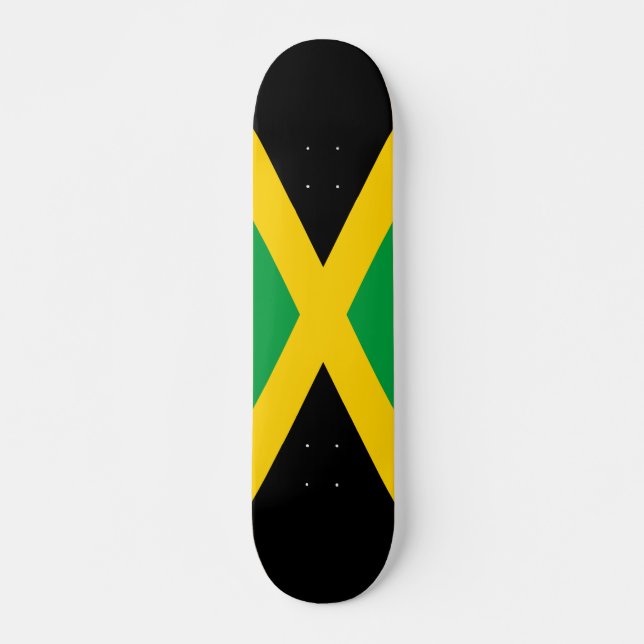 Skateboard Drapeau Jamaïcain (Devant)