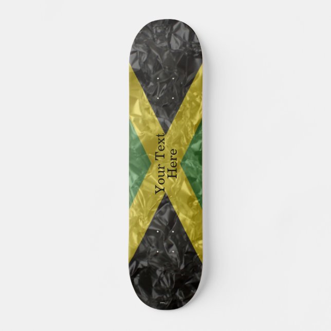 Skateboard Drapeau jamaïcain - Crinké (Recto)
