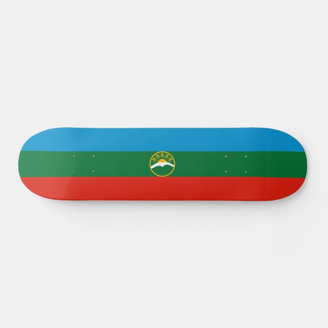 Skateboard Drapeau Karachay Cherkessia (Horz)