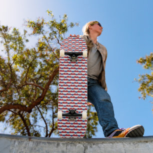 Skateboard Drapeau néerlandais Couleurs Coeurs Motif Patrioti