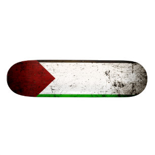 Skateboard Drapeau noir de la Palestine