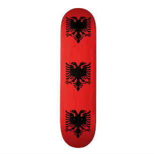 Skateboard Drapeau patriotique albanais