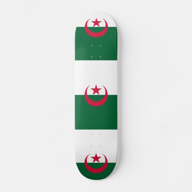Skateboard Drapeau patriotique algérien (Recto)