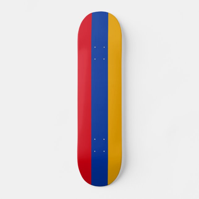 Skateboard Drapeau patriotique arménien (Recto)