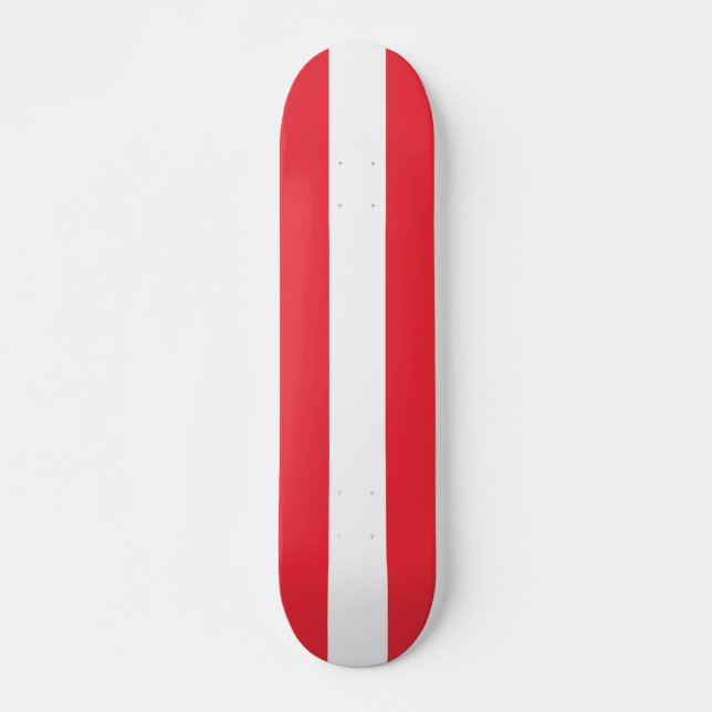 Skateboard Drapeau patriotique autrichien (Devant)