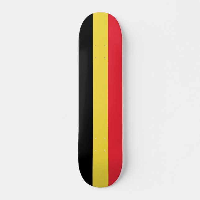 Skateboard Drapeau patriotique belge (Devant)