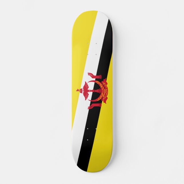 Skateboard Drapeau patriotique de Brunei (Recto)