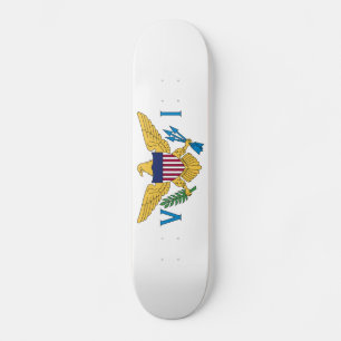Skateboard Drapeau patriotique des îles Vierges américaines