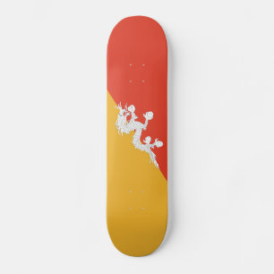 Skateboard Drapeau patriotique du Bhoutan