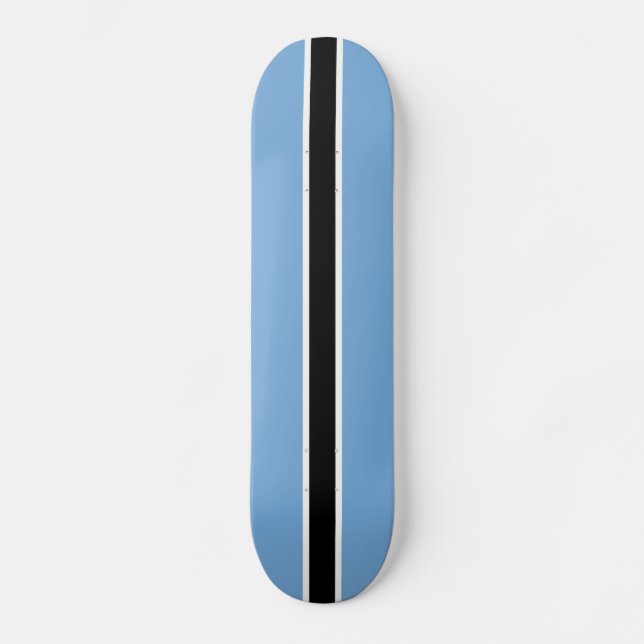 Skateboard Drapeau patriotique du Botswana (Recto)
