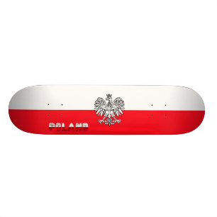 Skateboard Drapeau polonais