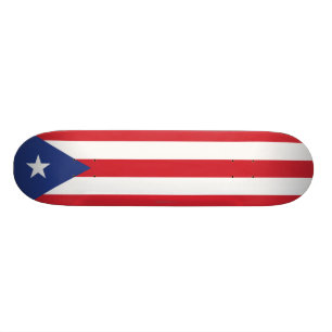 Skateboard Drapeau simple de Porto Rico