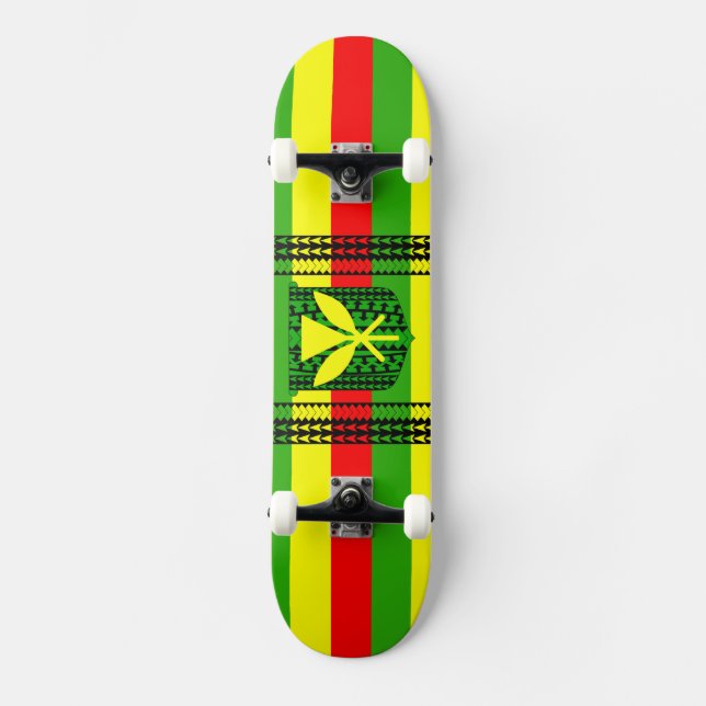 Skateboard Drapeau tribal de Kanaka Maoli (Recto)