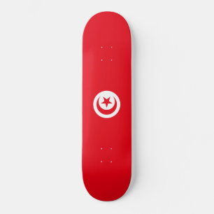 Skateboard Drapeau tunisien (Tunisie) (Croissant islamique)