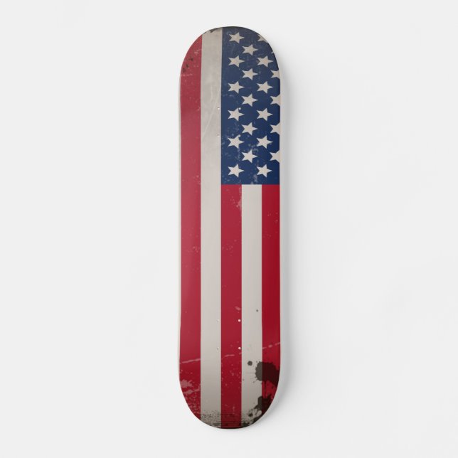 Skateboard Drapeau vintage des États-Unis (Recto)