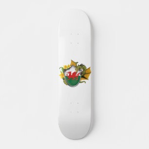Skateboard Drapeau Welsh Dragon