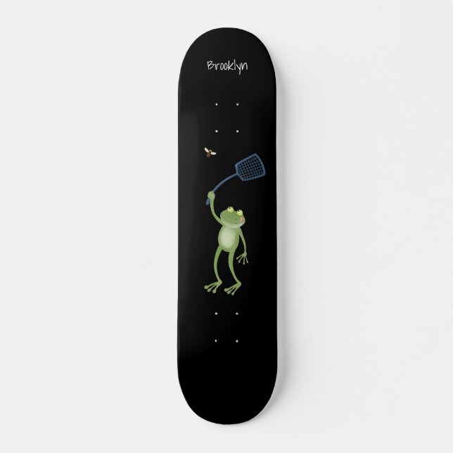 Skateboard Drôle dessin animé de la mouche à bec de grenouill (Devant)