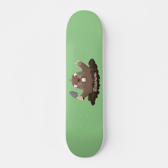 Skateboard Drôle gopher de poche creusant dessin dessin de de (Devant)