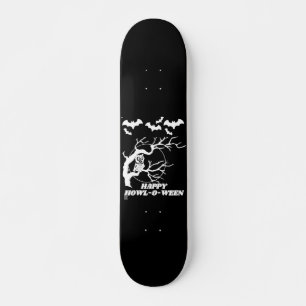 skateboard drôle "HAPPY HOWL-O-WEEN"