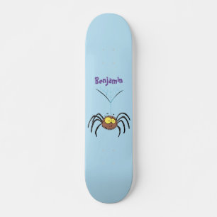 Skateboard Drôle mignon dessin animé d'araignée moelleuse